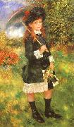 Young Girl with a Parasol Pierre Renoir